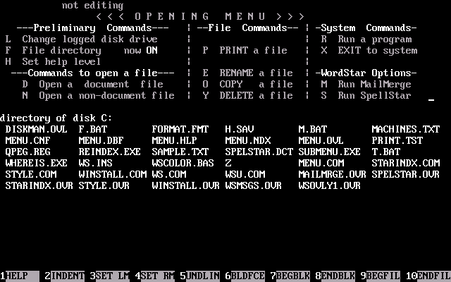 installing wordstar 2.0 on dosbox windows 3.1