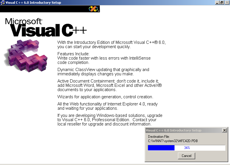 [Offer] Visual C++ 6 Introductory Edition — WinWorld