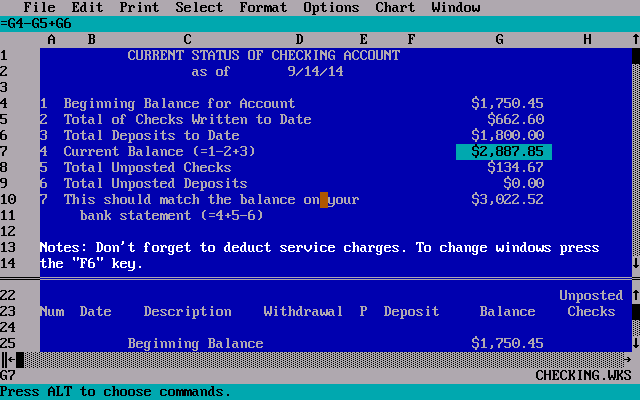 microsoft works spreadsheet format