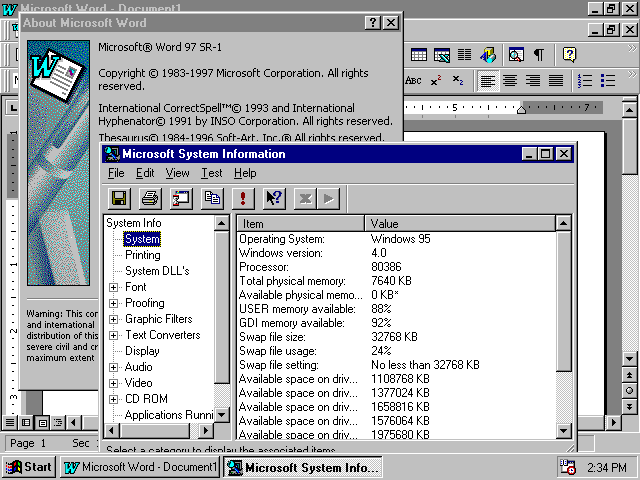 Office 97... on a 386 — WinWorld