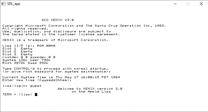 OFFER-Xenix 3.0 for The Apple Lisa — WinWorld