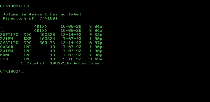 IBM PC/Tandy 1000 Application Software (No Game) Screenshot 