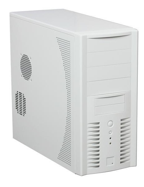 Colorful Power Button Micro ATX Office Computer Case with Plastic